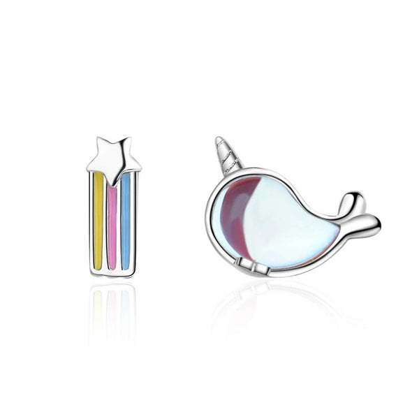 Unicorn Whale Earrings